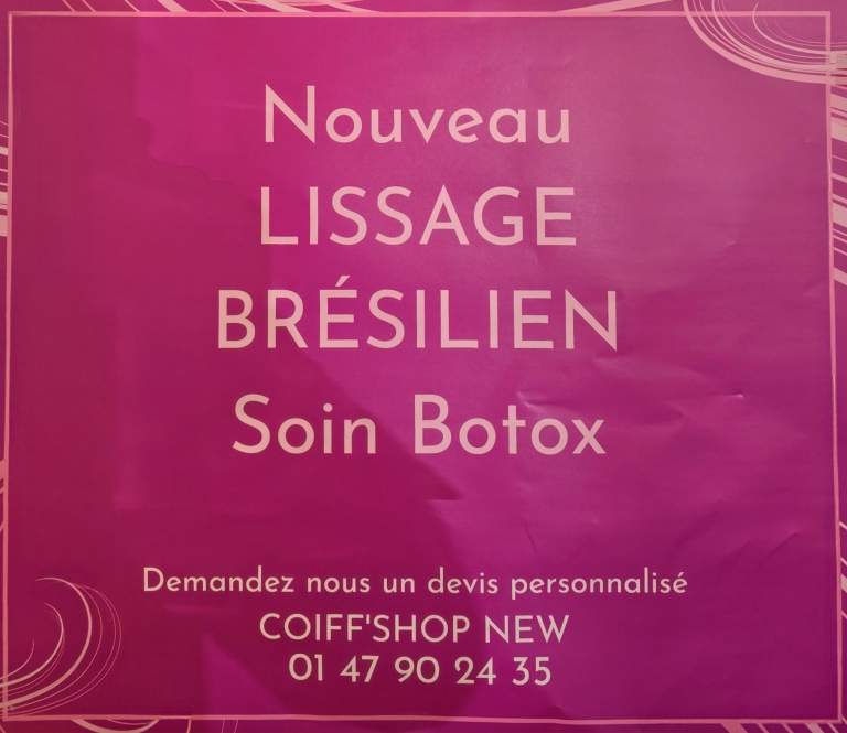 Nouveau lissage brésilien - Soin botox